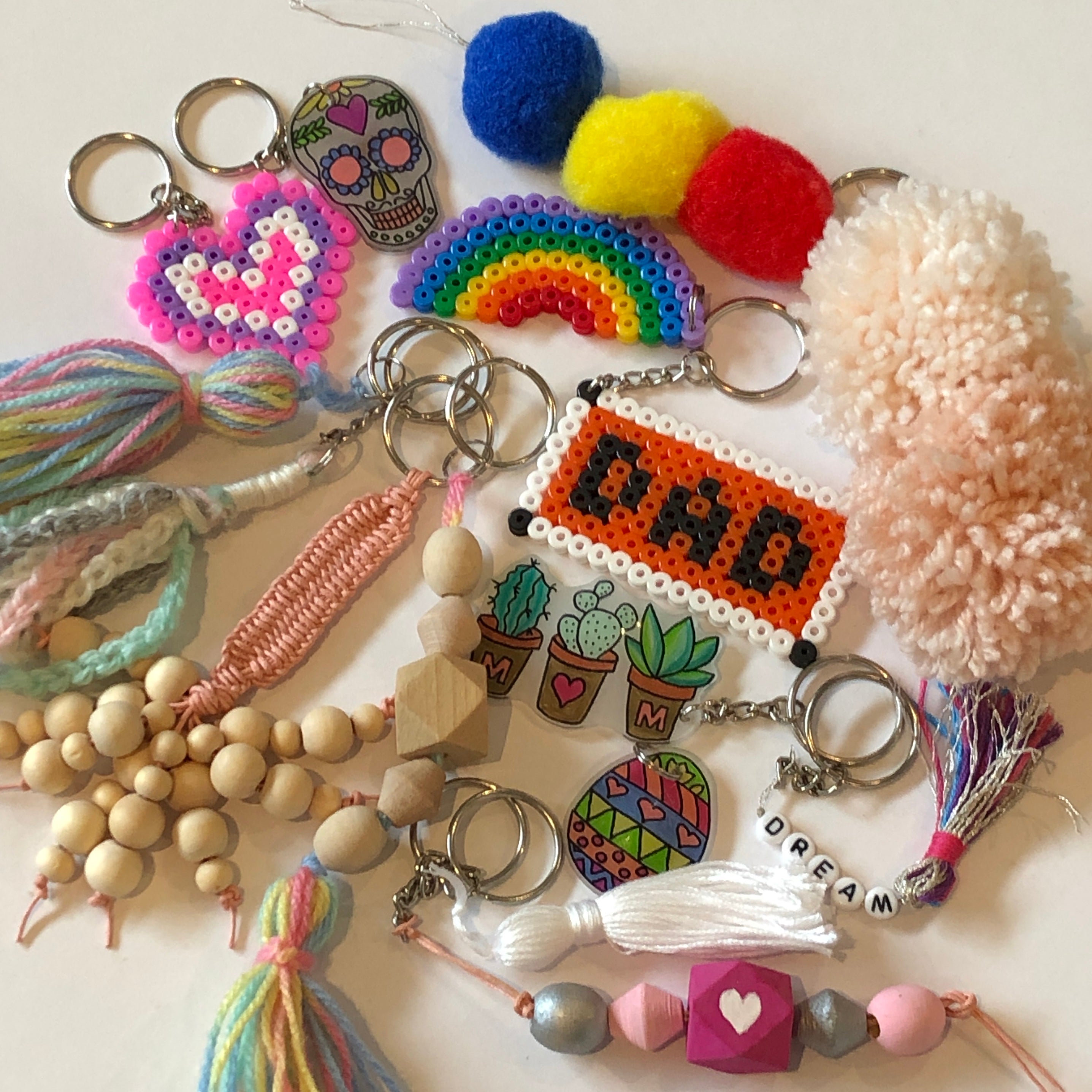 how to make cute keychains