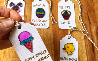 Kids Easter Crafts - DIY Shrinky Dink Gift Tags